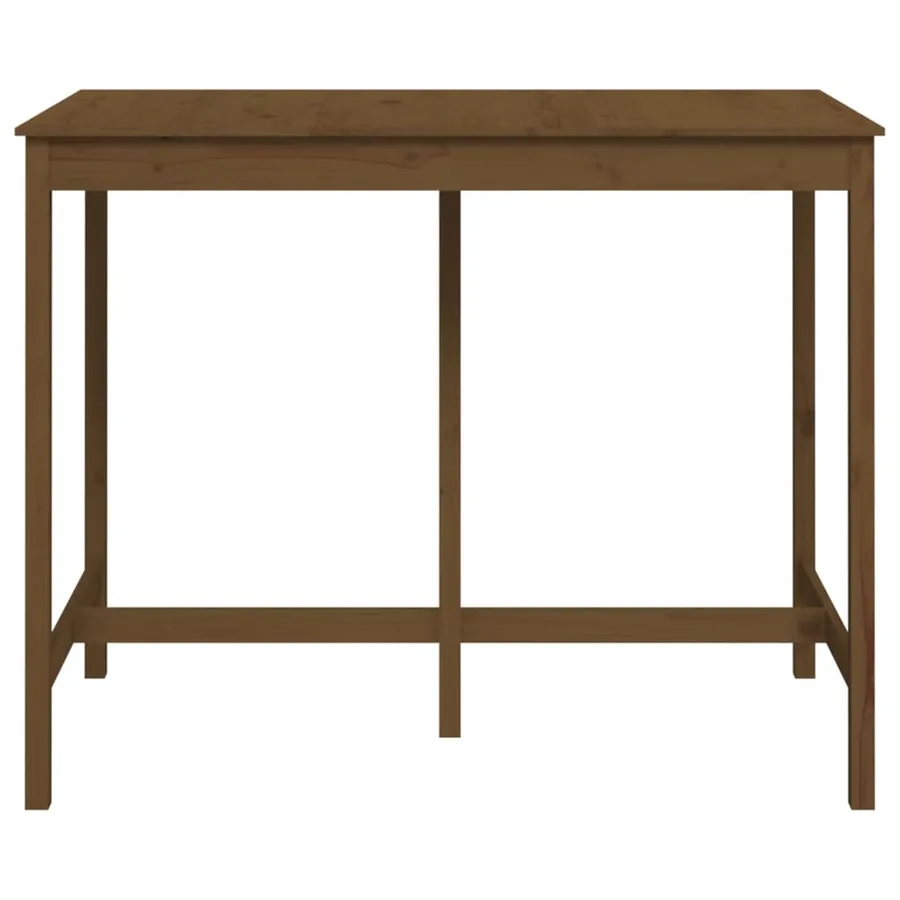 Table de bar Marron miel 140x80x110 cm Bois massif de pin - 3