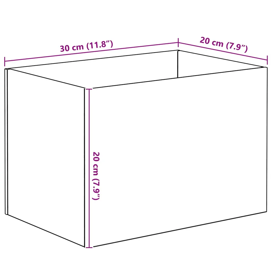 Aquarium avec stockage Transparent 30 x 20 x 20 cm Verre - 10
