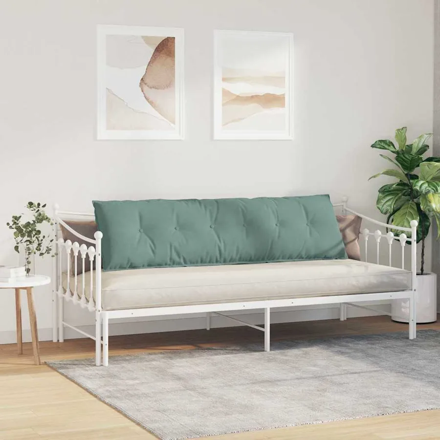 Coussin de Dos Vert Mer 180 x 50 cm Tissu en velours côtelé - 4
