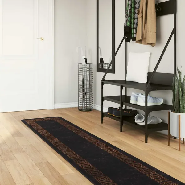 Coureur de Tapis MARSA Noir 50 x 350 cm Polyester et PVC