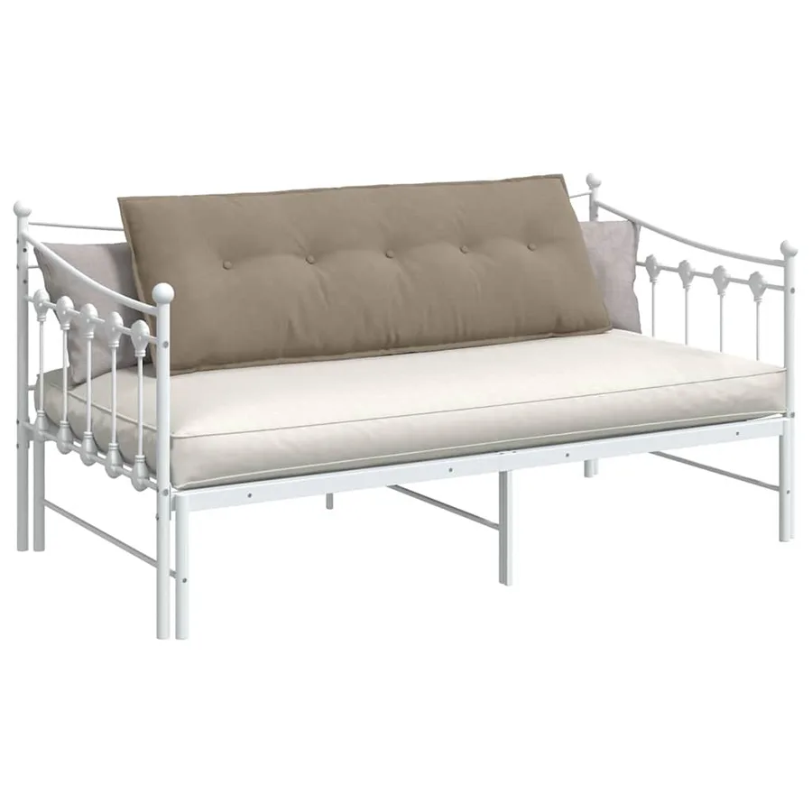 Coussin de Dos Taupe 140 x 50 cm Tissu en microfibre - 3