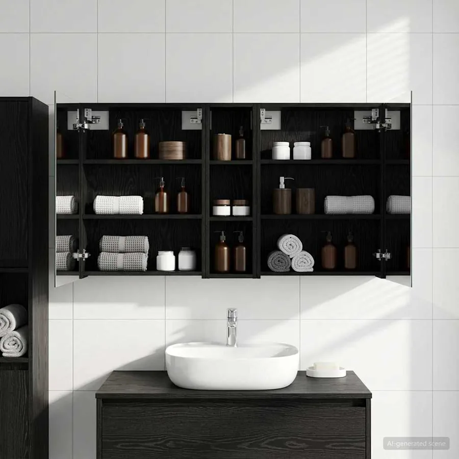 Ensemble de Meubles de Salle de Bain 3 pcs 120 x 14,5 x 70 cm