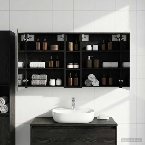 Ensemble de Meubles de Salle de Bain 3 pcs 120 x 14,5 x 70 cm