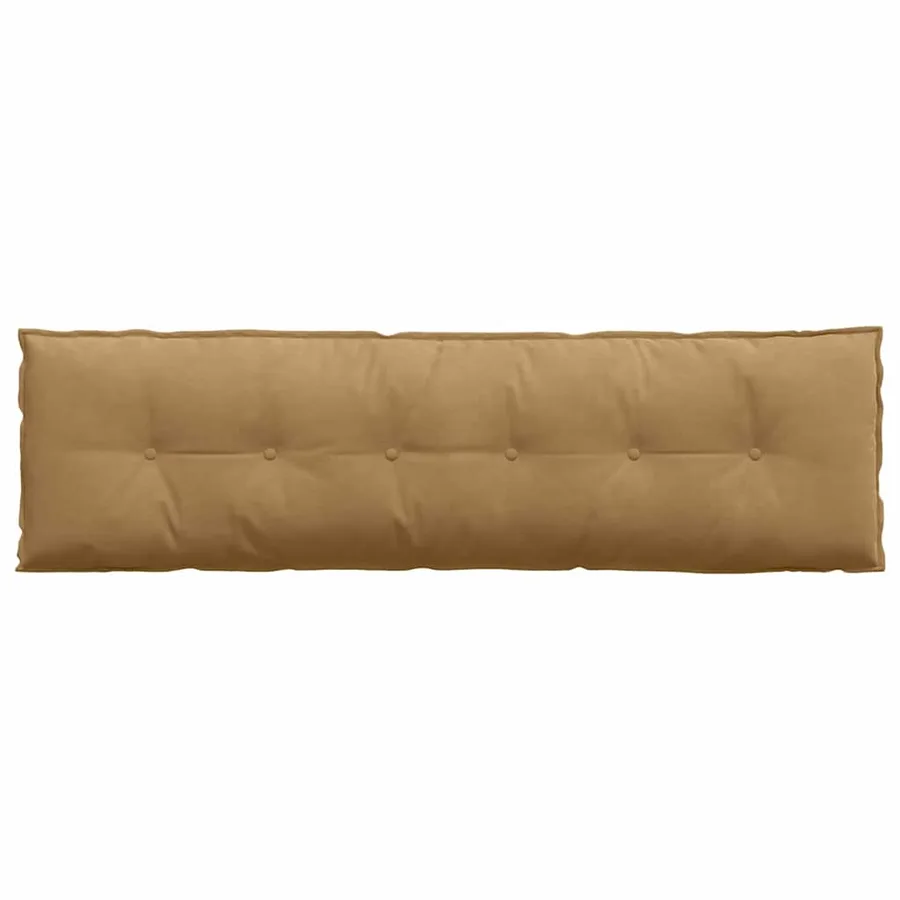 Coussin de Dos Marron 180 x 50 cm Tissu en velours côtelé - 6