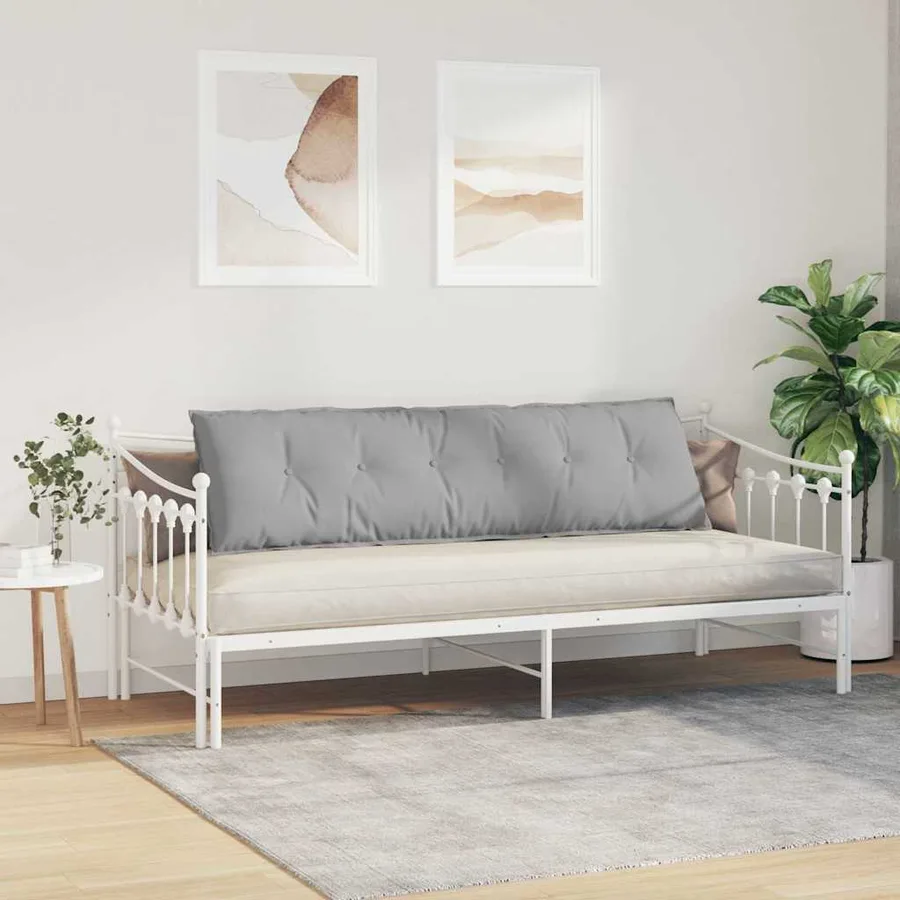 Coussin de Dos Gris nuage 180 x 19 x 50 cm tissu - 4