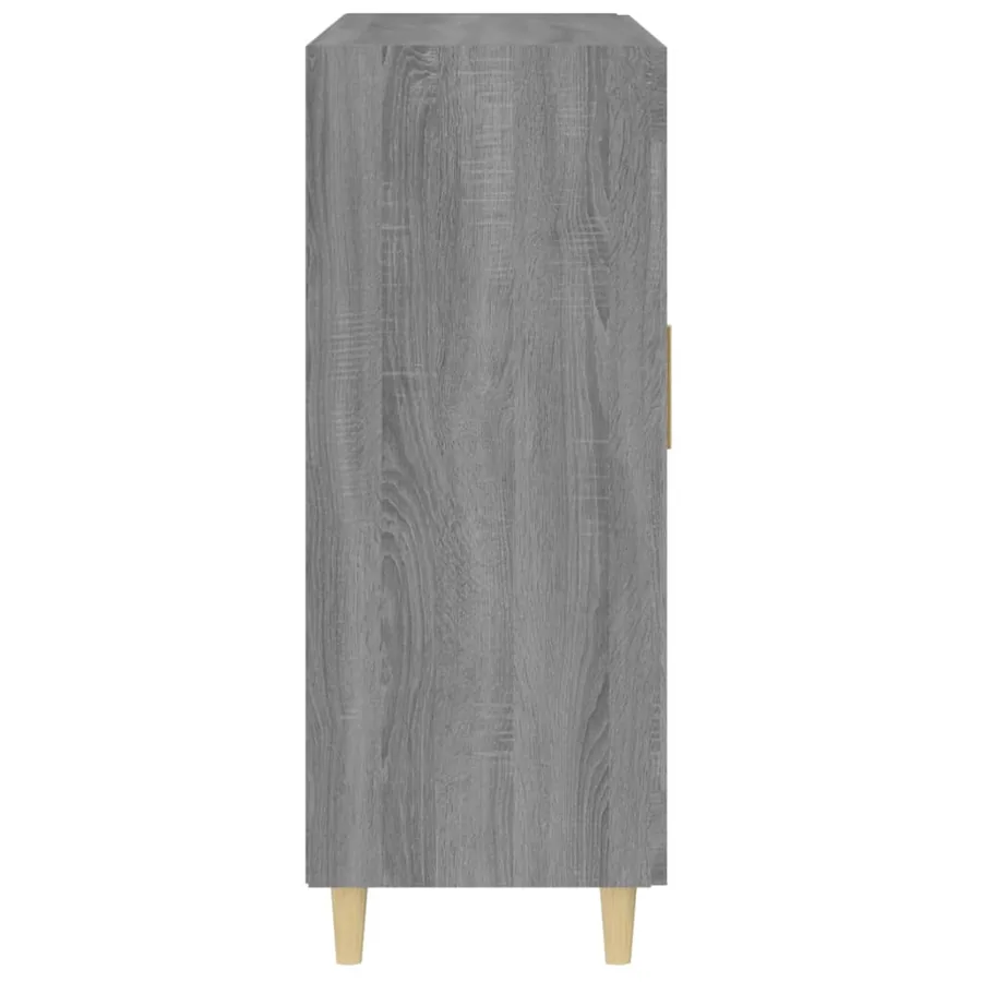 Buffet sonoma gris 69,5x34x90 cm bois d'ingénierie - 6
