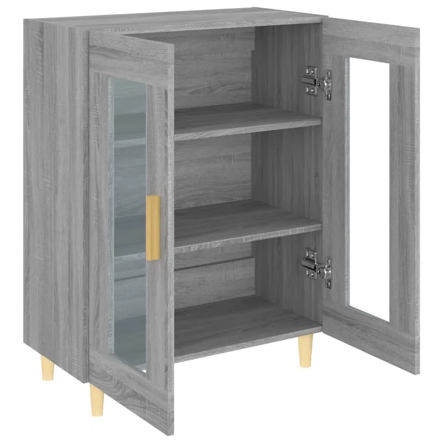 Buffet sonoma gris 69,5x34x90 cm bois d'ingénierie - 7