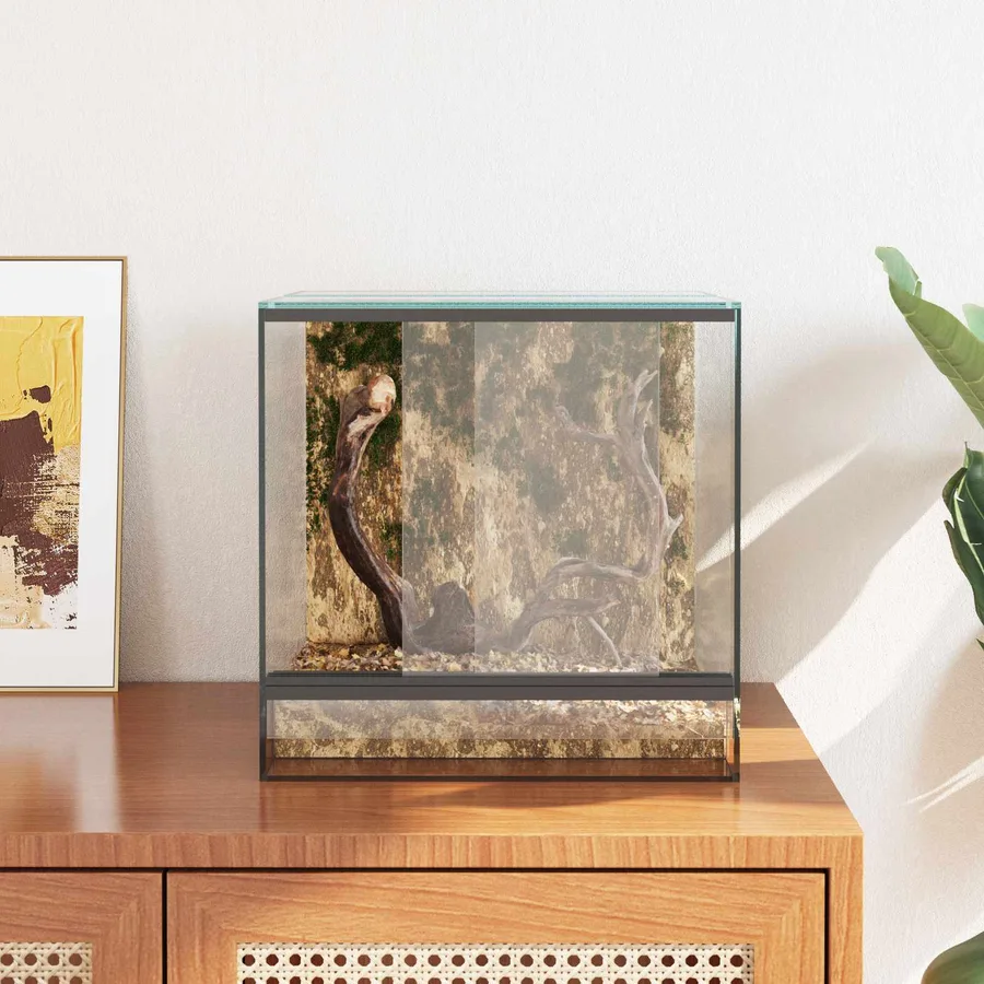 Terrarium avec stockage Transparent 30 x 30 x 30 cm Verre - 4