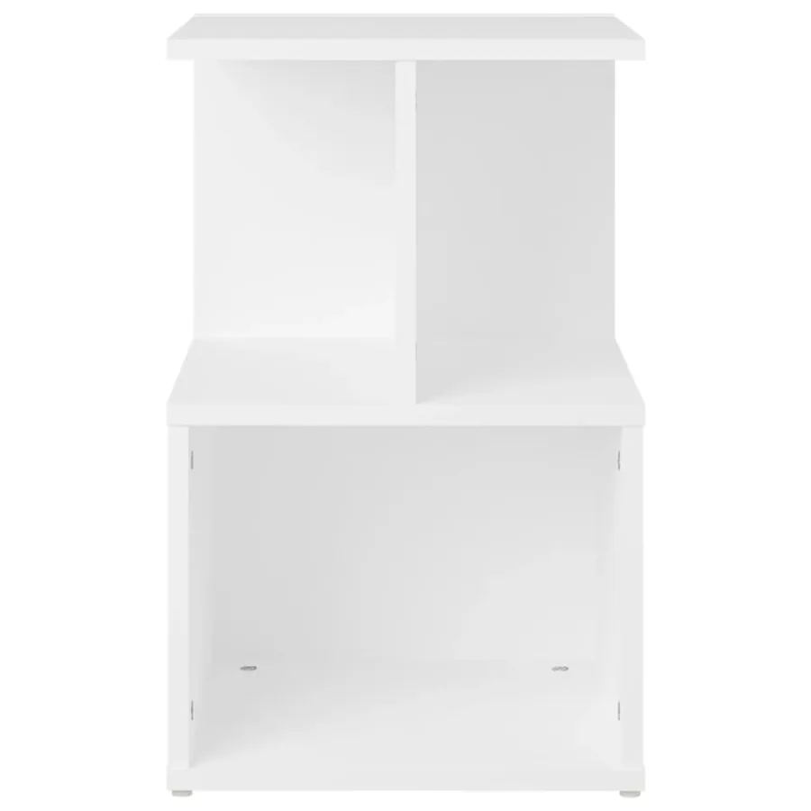Tables de chevet 2 pcs blanc 35x35x55 cm bois d'ingénierie - 3