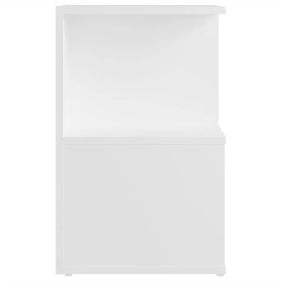 Tables de chevet 2 pcs blanc 35x35x55 cm bois d'ingénierie - 4