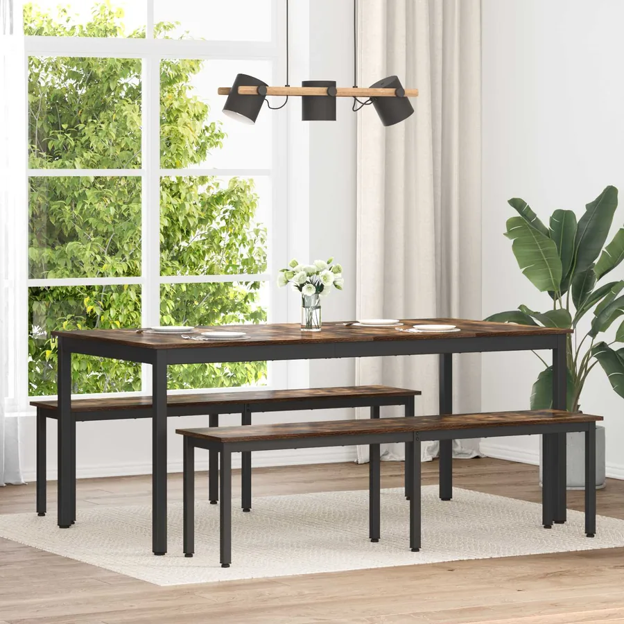 banc Chêne Fumé 160 x 35 x 45 cm Bois d'ingénierie