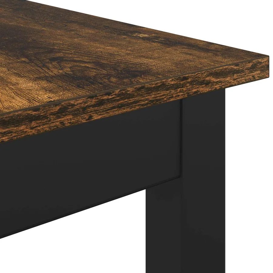banc Chêne Fumé 160 x 35 x 45 cm Bois d'ingénierie - 7