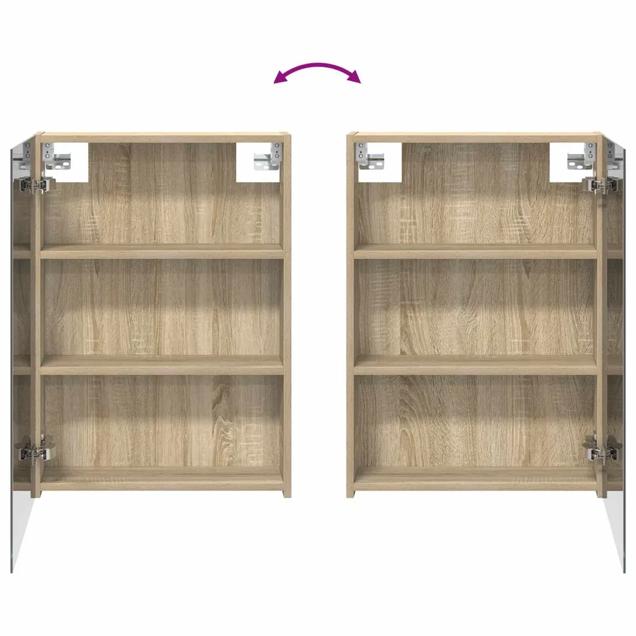 Armoire Miroir de Salle de Bain Chêne Sonoma 50 x 14,5 x 70 cm - 10