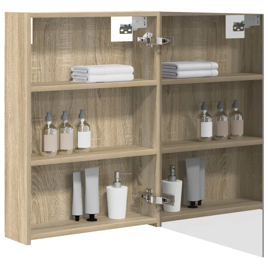 Armoire Miroir de Salle de Bain Chêne Sonoma 50 x 14,5 x 70 cm - 3