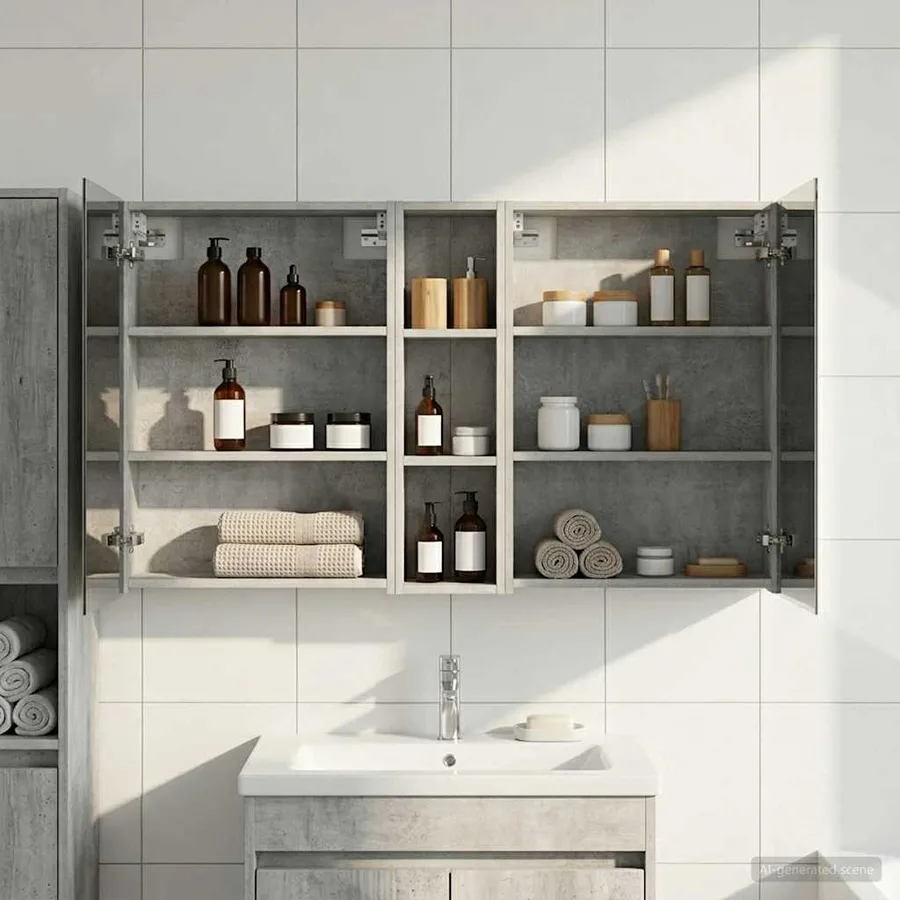 Ensemble de Meubles de Salle de Bain 3 pcs 120 x 14,5 x 70 cm - 4