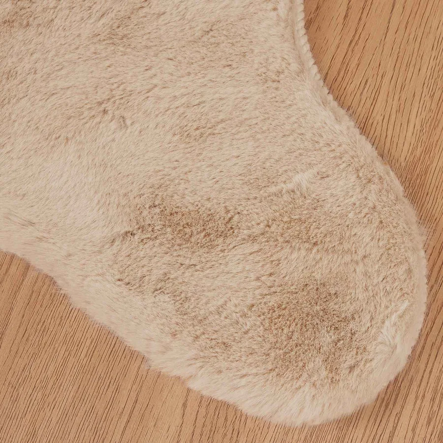 Tapis antidérapant en fausse de lapin OLITE Taupe 50 x 80 cm - 7