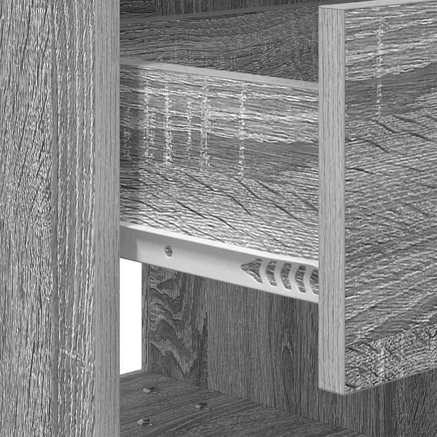 Table de chevet 2 pcs Gris Sonoma 40,5 x 40 x 48 cm - 12