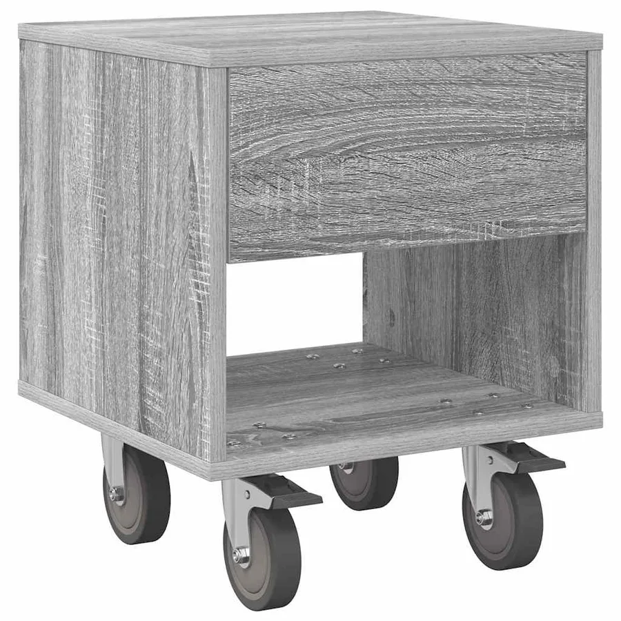 Table de chevet 2 pcs Gris Sonoma 40,5 x 40 x 48 cm - 5