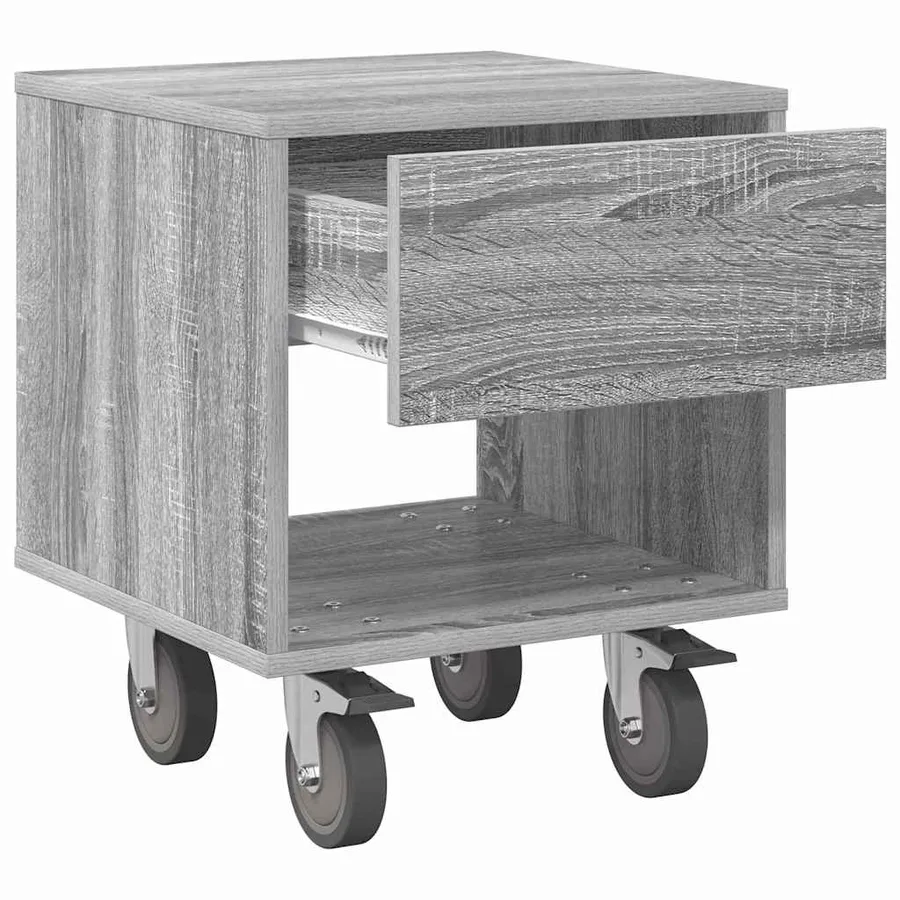 Table de chevet 2 pcs Gris Sonoma 40,5 x 40 x 48 cm - 6