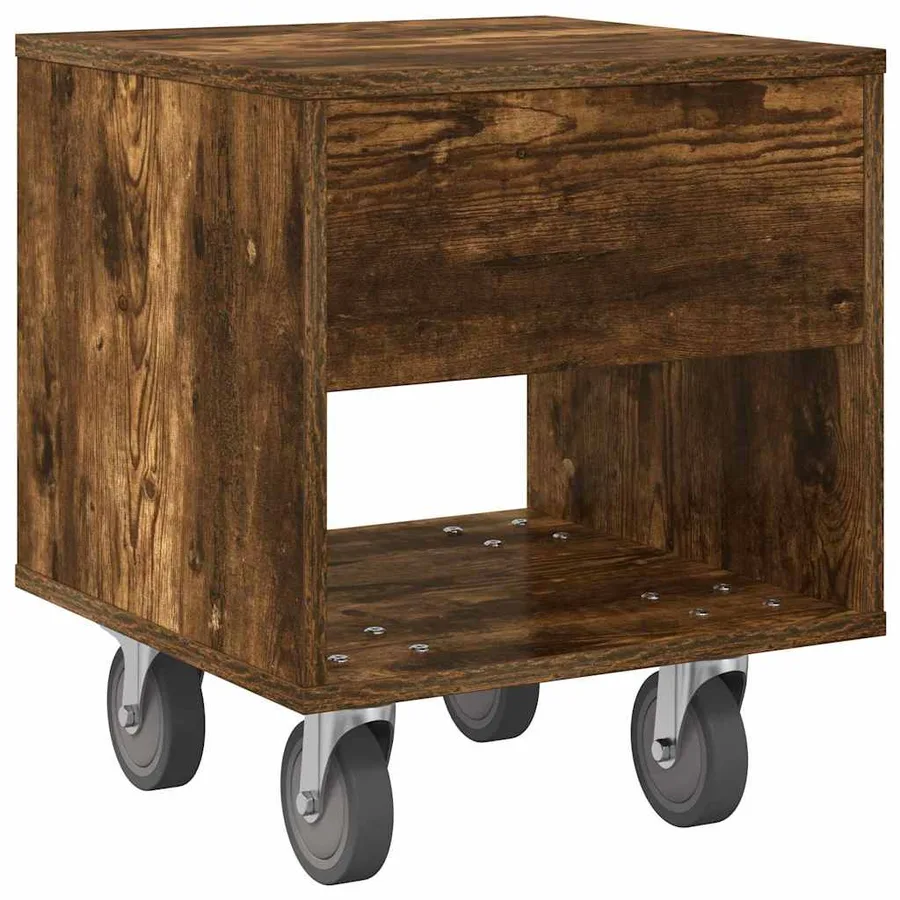 Table de chevet 2 pcs Chêne fumé 40,5 x 40 x 48 cm - 9