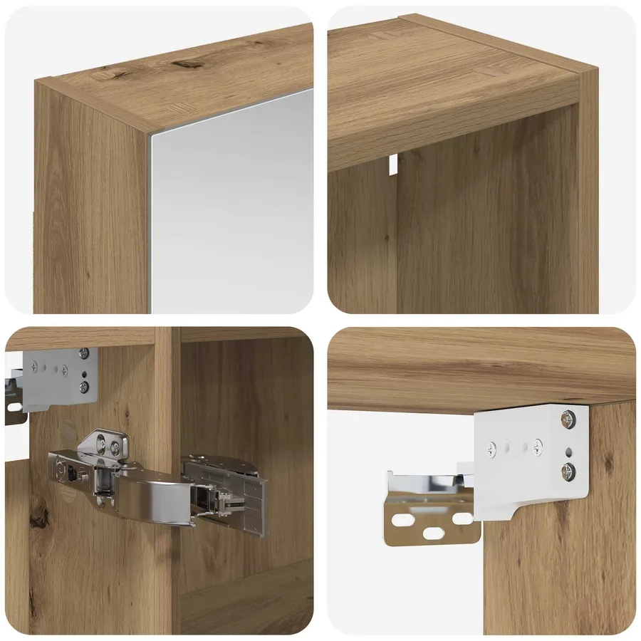 Ensemble de Meubles de Salle de Bain 3 pc 120 x 14,5 x 70 cm - 10