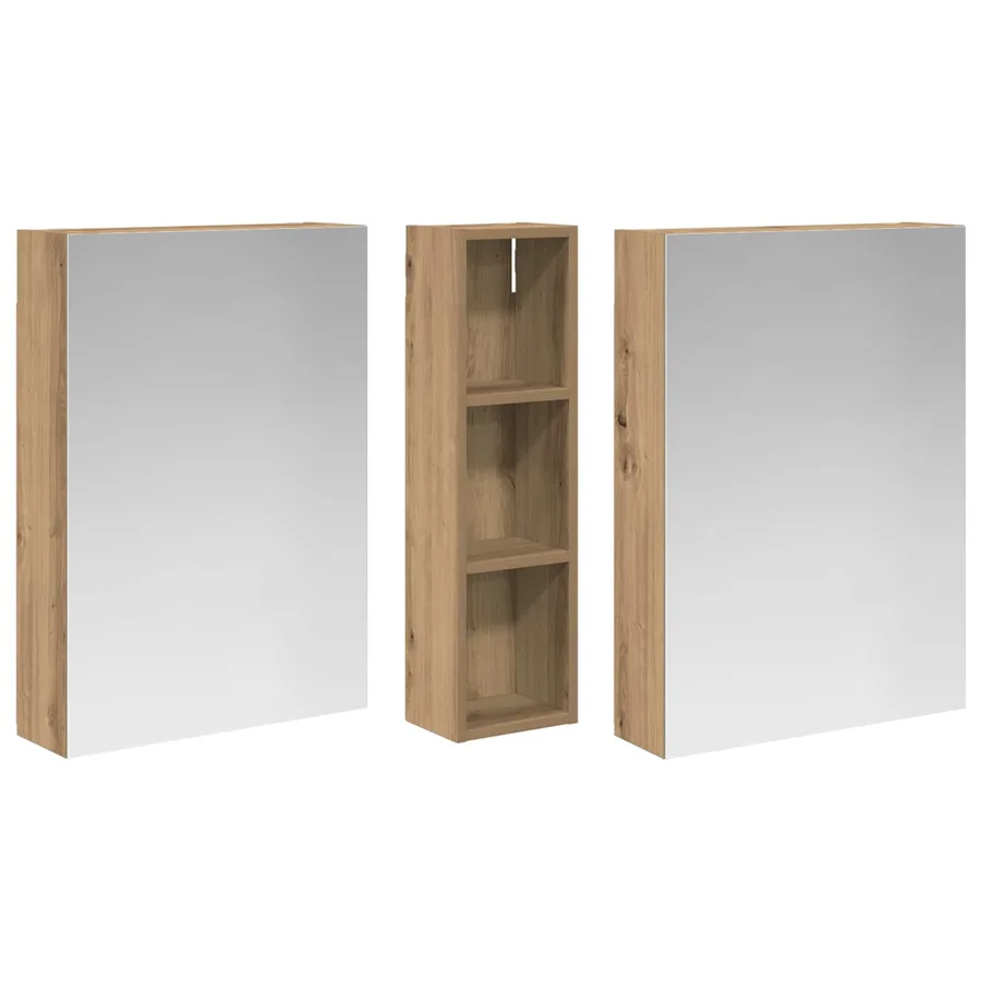 Ensemble de Meubles de Salle de Bain 3 pc 120 x 14,5 x 70 cm - 5