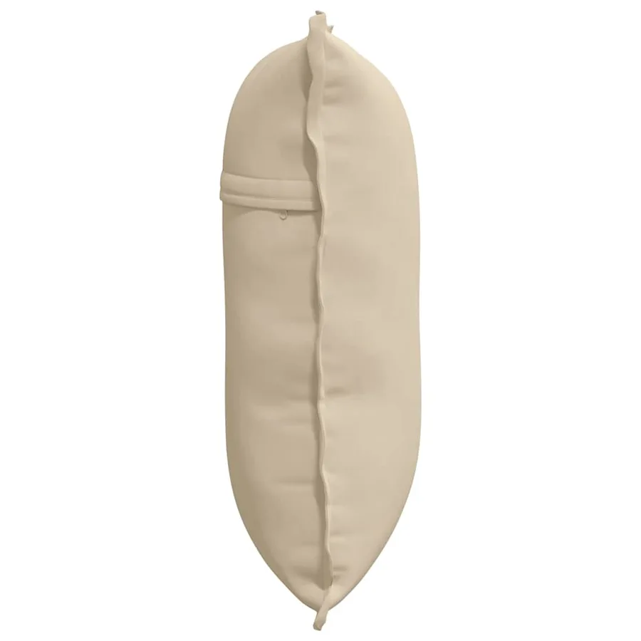 Coussin de Dos Crème 60 x 50 cm Tissu en microfibre - 6
