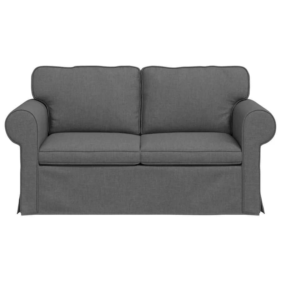 Canapé Gris foncé 155 x 82 x 80 cm tissu - 4