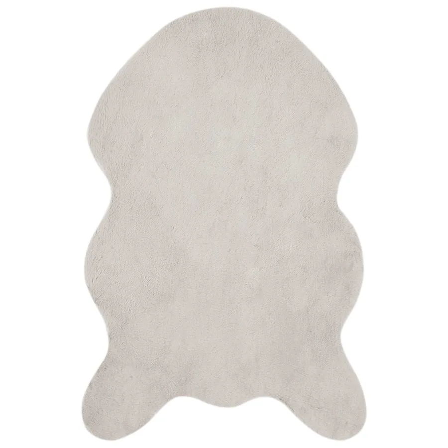 Tapis antidérapant en fausse de lapin OLITE Beige 80 x 120 cm - 2