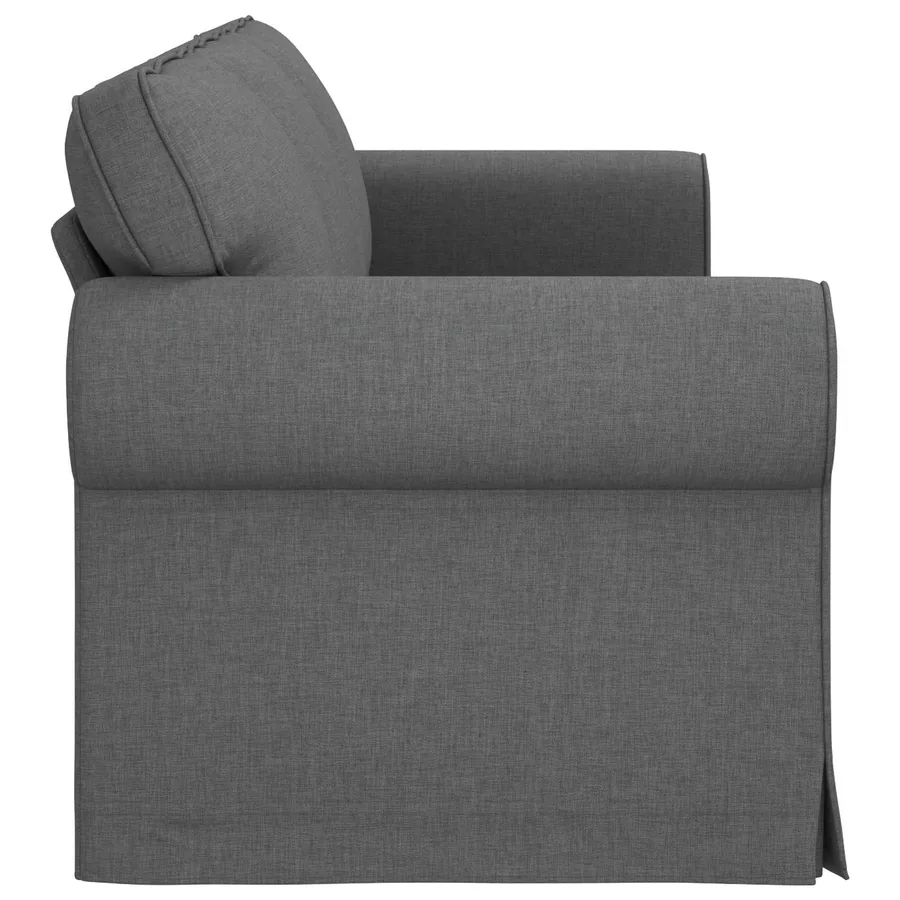 Canapé Gris foncé 245 x 82 x 80 cm tissu - 5