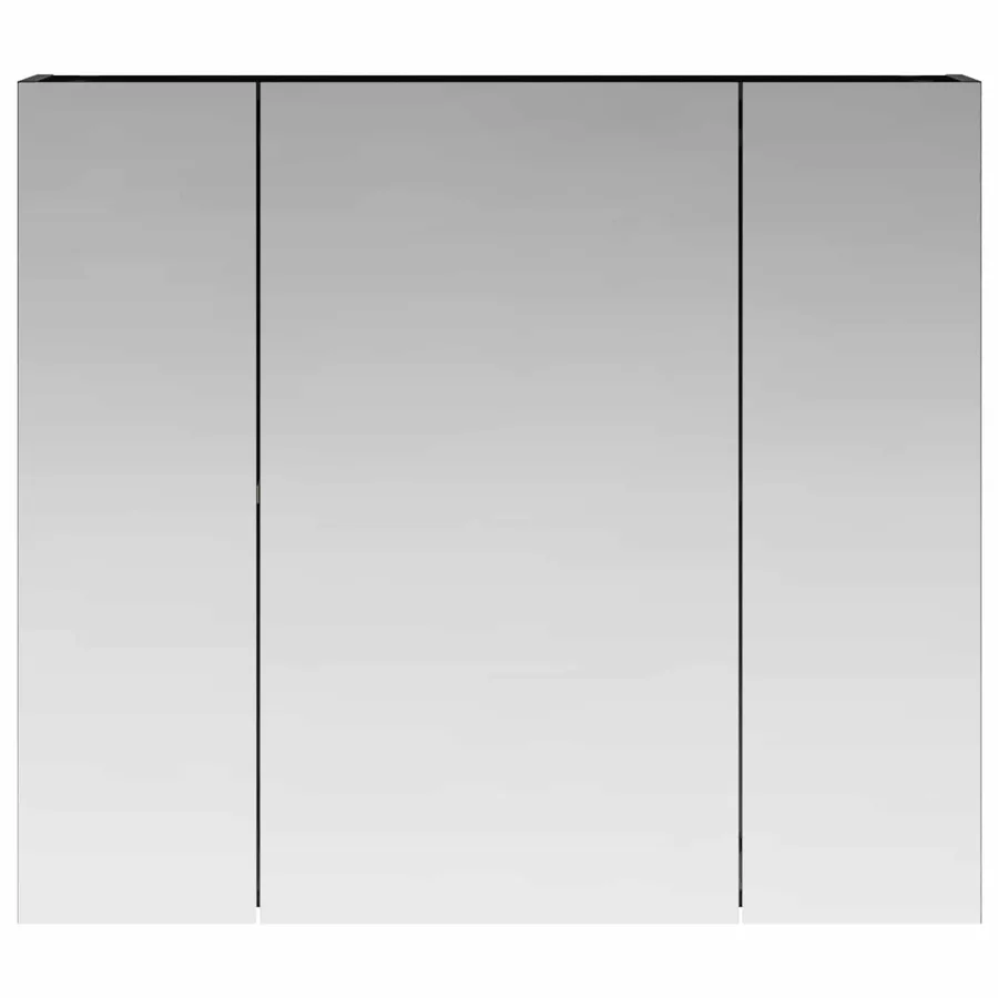 Armoire Miroir de Salle de Bain Chêne noir 80 x 14.5 x 70 cm - 5