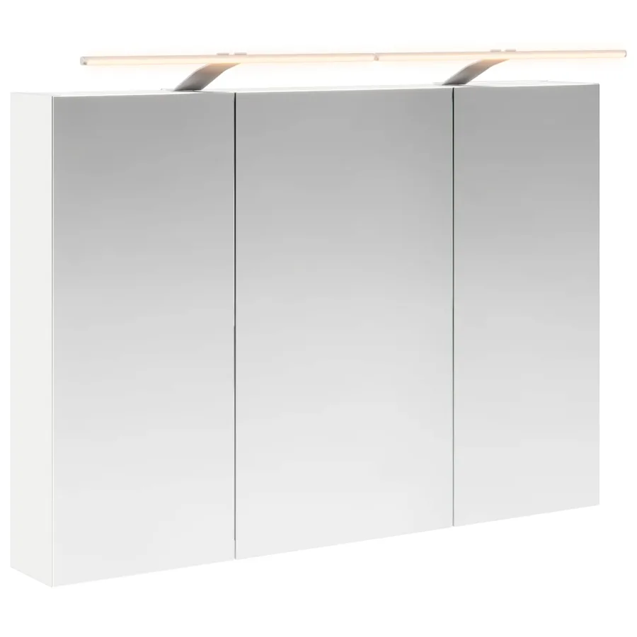 Armoire Miroir de Salle de Bain Blanc 100 x 14,5 x 70 cm - 2