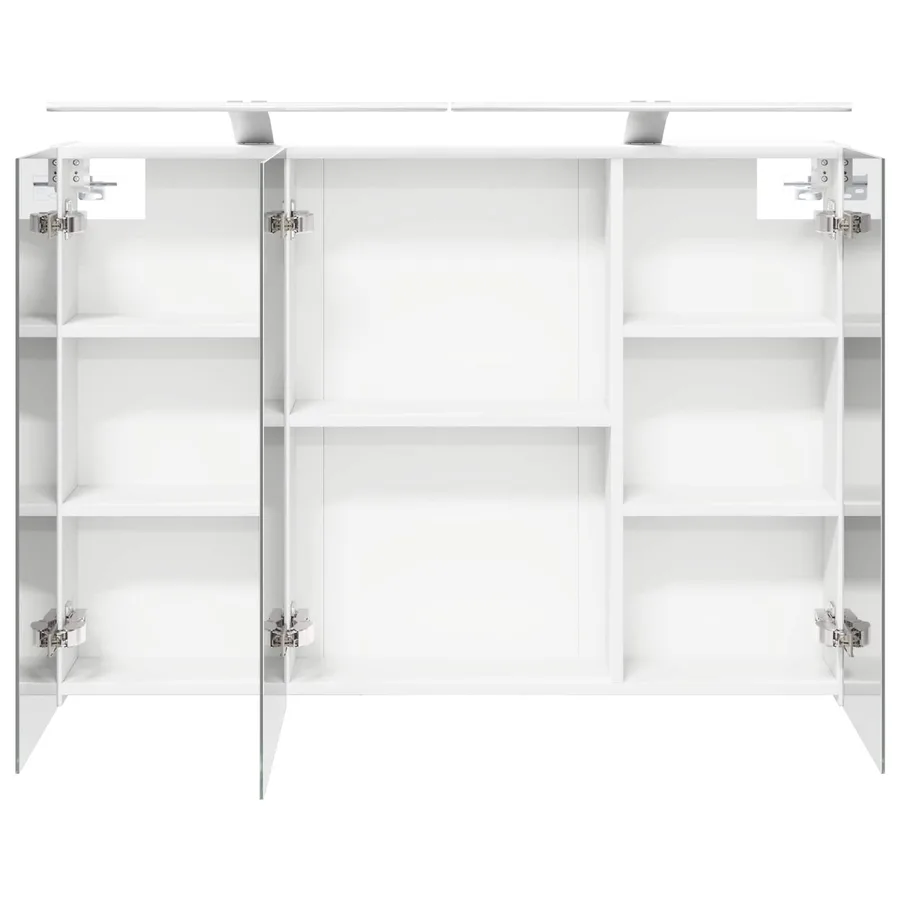 Armoire Miroir de Salle de Bain Blanc 100 x 14,5 x 70 cm - 7