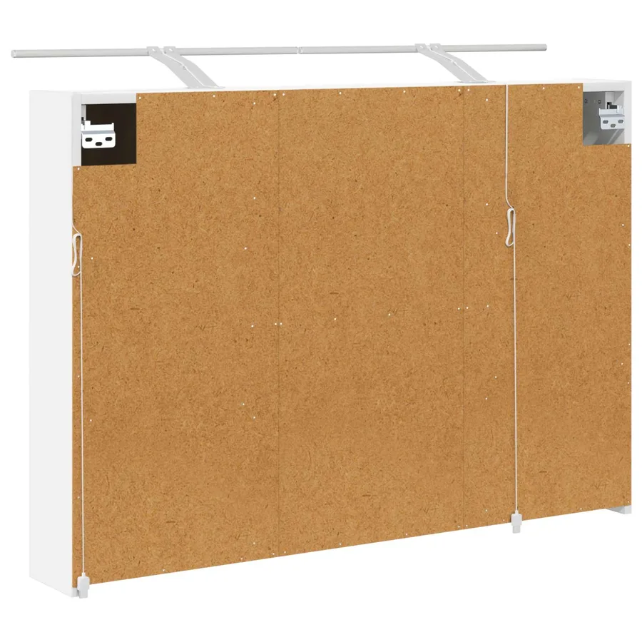 Armoire Miroir de Salle de Bain Blanc 100 x 14,5 x 70 cm - 9