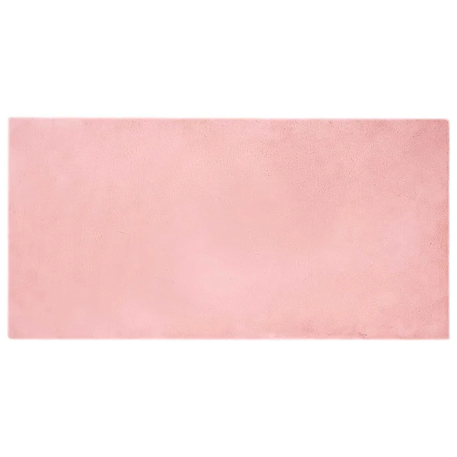 Tapis antidérapant en fausse de lapin OLITE Rose 100 x 200 cm - 2