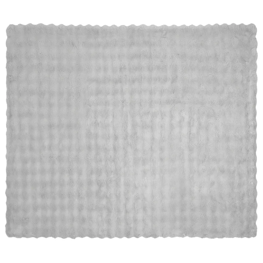 Couverture antidérapante en fausse de lapin Olite Gris - 5