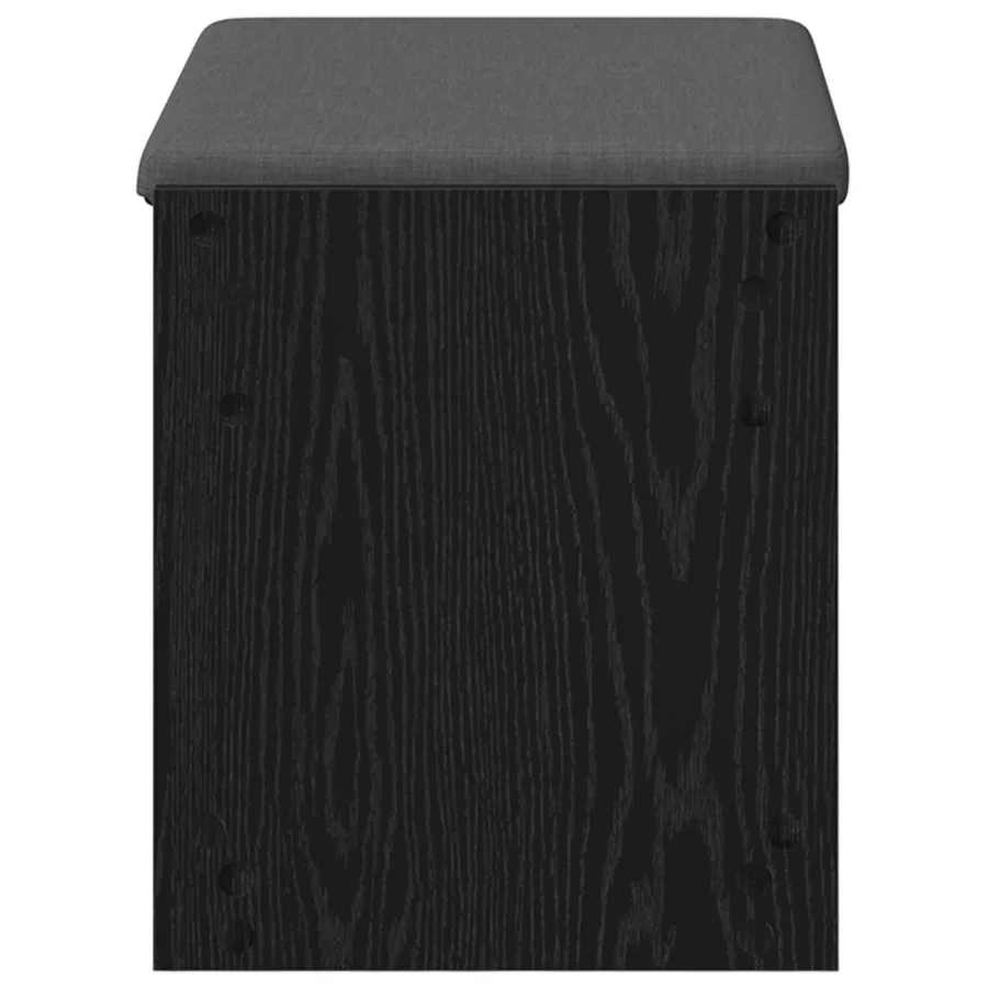 Banc d'entrée avec coussin Chêne Noir 63 x 38 x 45 cm - 6