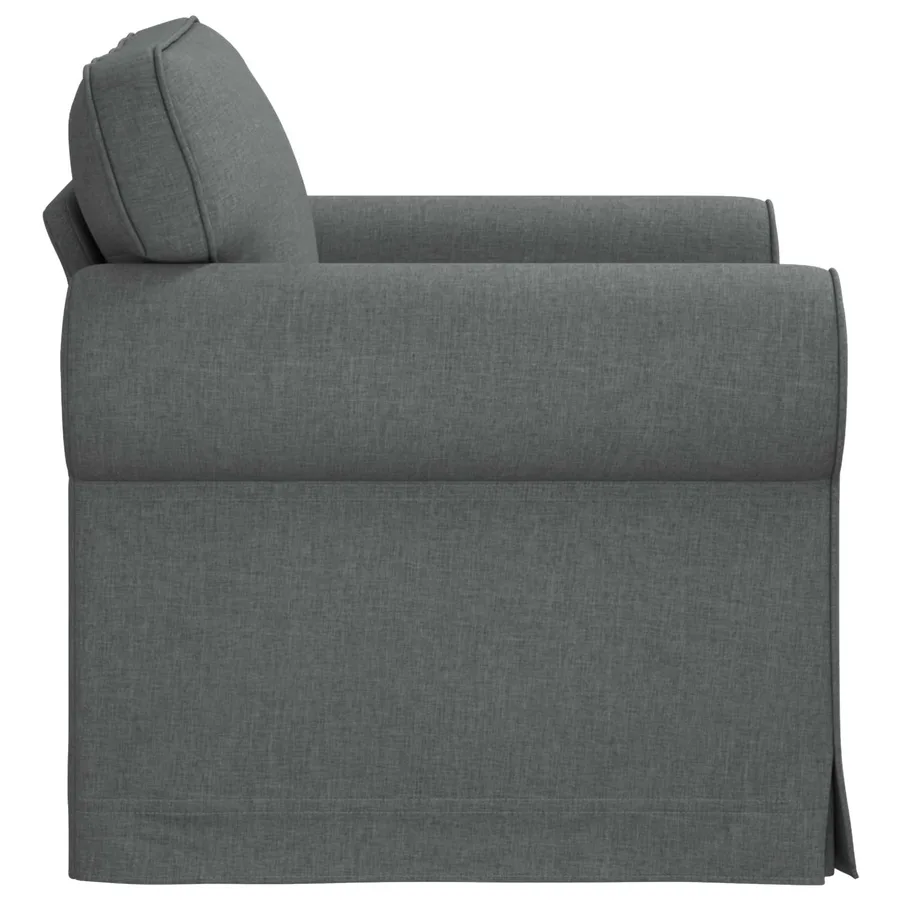 Canapé Gris foncé 95 x 82 x 80 cm tissu - 5