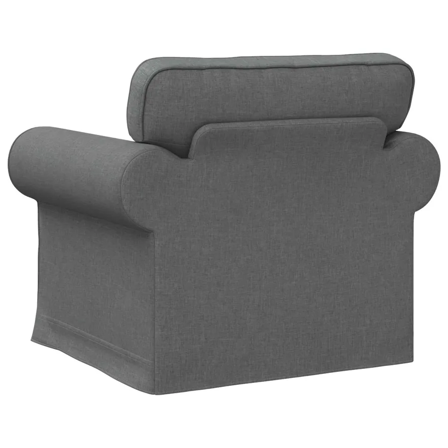 Canapé Gris foncé 95 x 82 x 80 cm tissu - 6