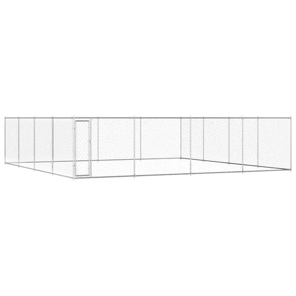 Chenil extérieur pour chiens Acier galvanisé 760x760x185 cm