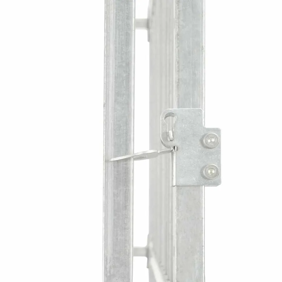 Chenil extérieur pour chiens Acier galvanisé 760x760x185 cm - 4