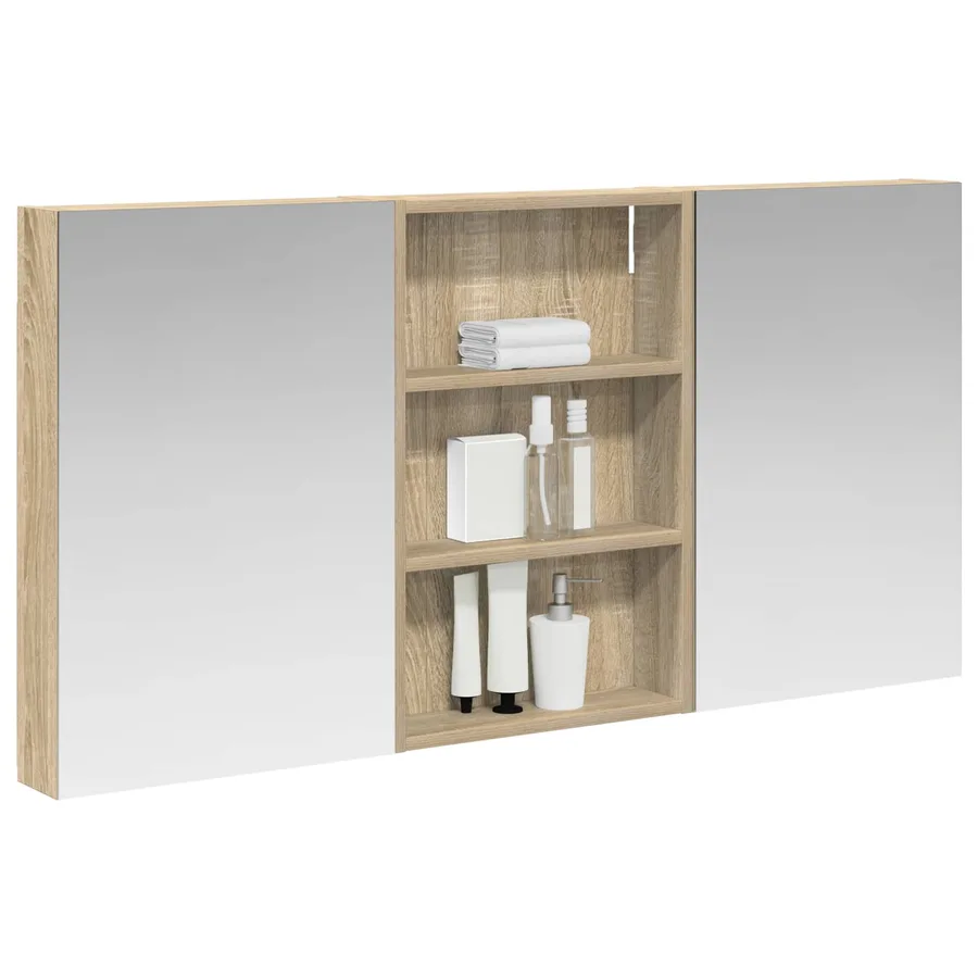 Ensemble de Meubles de Salle de Bain 3 pcs 120 x 10,5 x 60,5 cm - 3