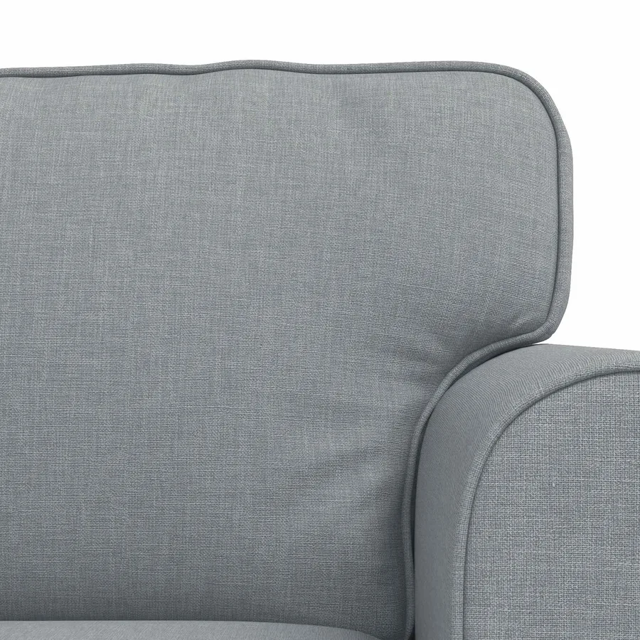 Ensemble de Canapés 2 pcs Gris clair 245 x 82 x 80 cm tissu - 6