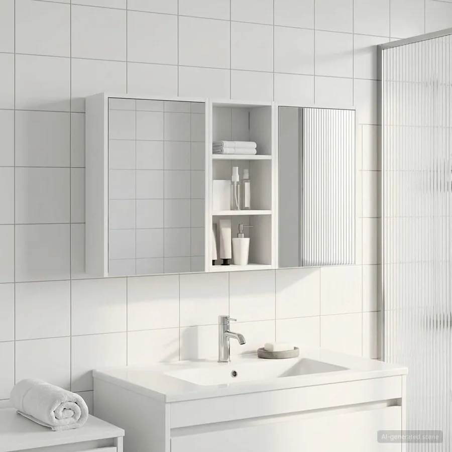 Ensemble de Meubles de Salle de Bain 3 pcs 116 x 16 x 62,5 cm - 4