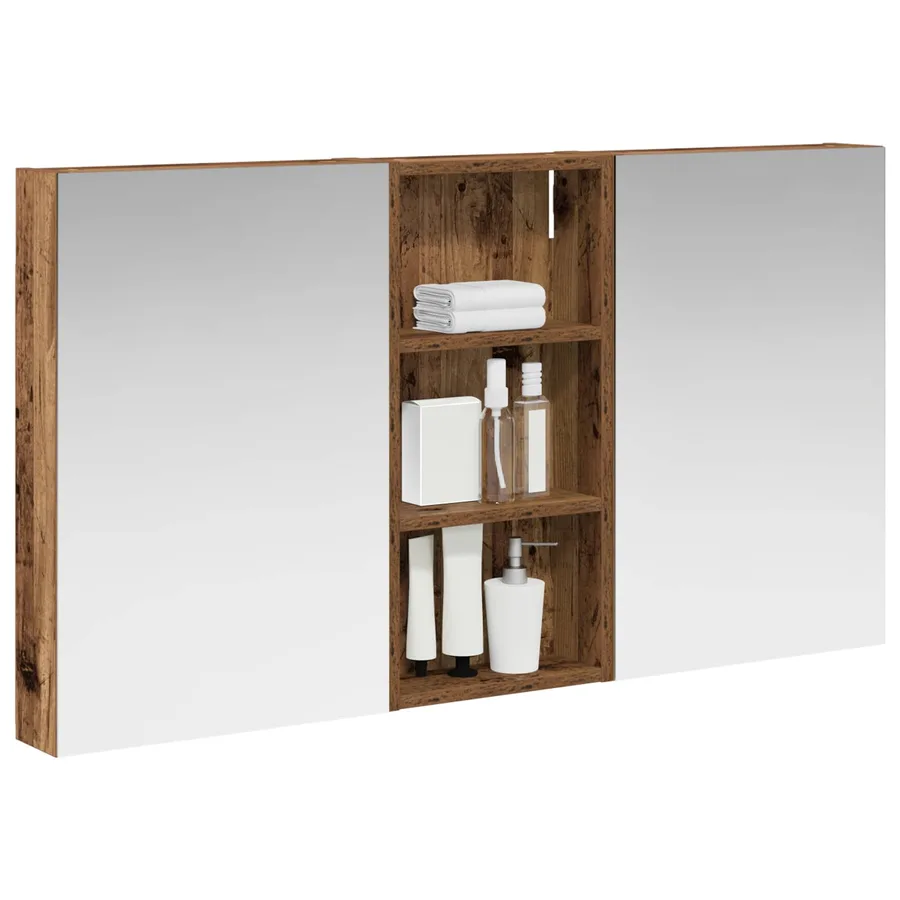 Ensemble de Meubles de Salle de Bain 3 pcs 110 x 10,5 x 60,5 cm - 3