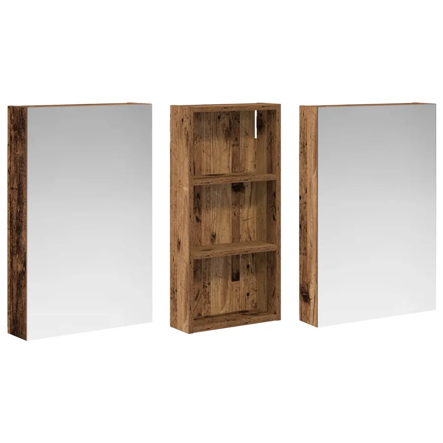 Ensemble de Meubles de Salle de Bain 3 pcs 110 x 10,5 x 60,5 cm - 5