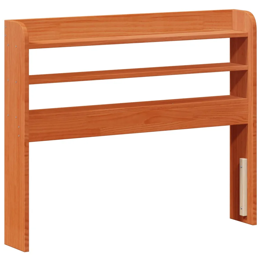 Cadre de lit avec stockage 2 pcs Cire marron Bois de Pin Massif - 5