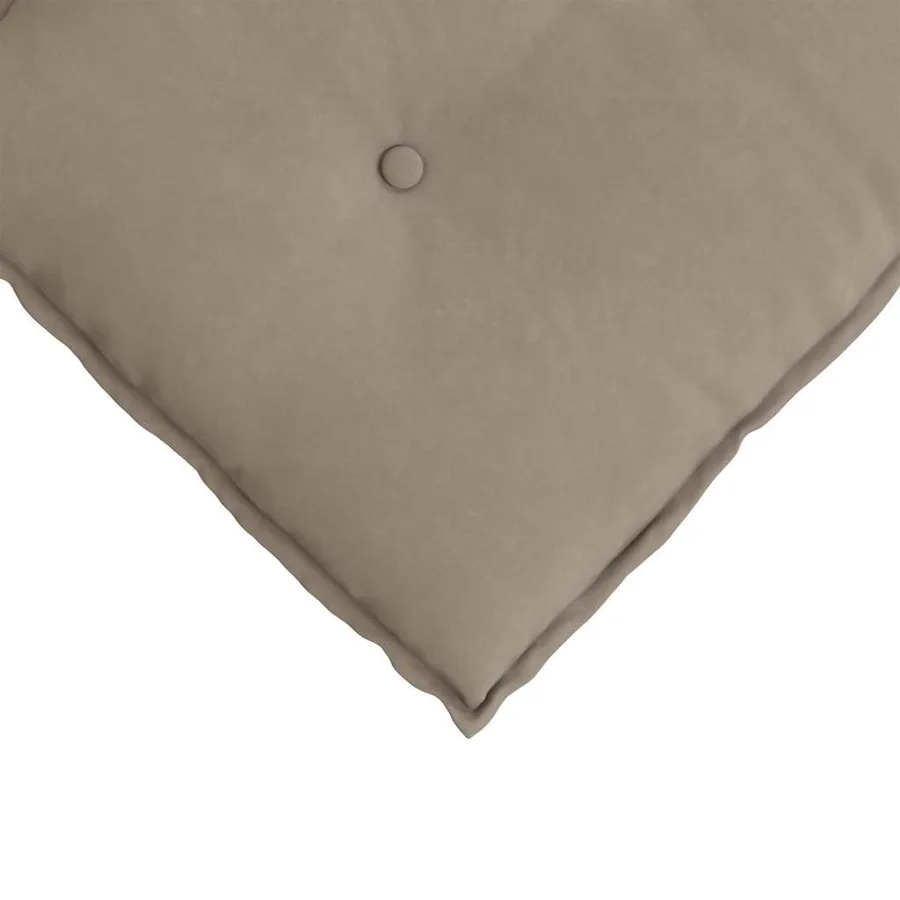 Coussin de Dos Taupe 60 x 50 cm Tissu en microfibre - 7