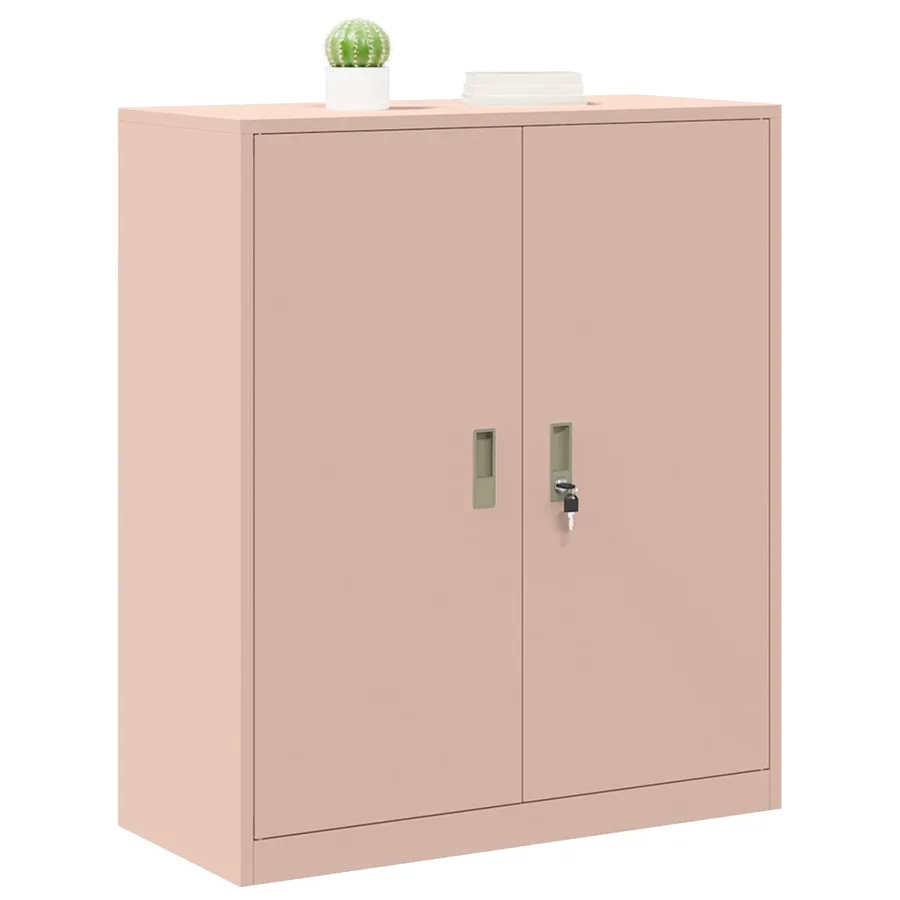 Armoire de rangement Rose 90 x 40 x 105 cm Acier - 3