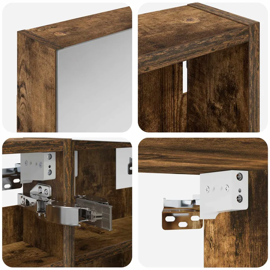 Ensemble de Meubles de Salle de Bain 3 pcs 90 x 10,5 x 50 cm - 10